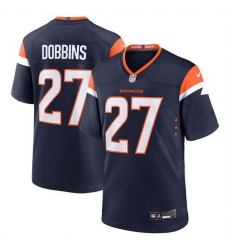 Men Denver Broncos 27 J K  Dobbins Navy 2025 Alternate Stitched Game Jersey Men Denver Broncos 27 J K  Dobbins Navy 2025 Alternate Stitched Game Jersey