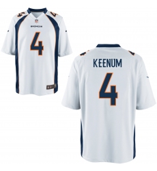 Nike Broncos #4 Case Keenum White Elite Jersey
