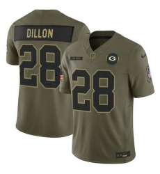Men Green Bay Packers 28 A  J  Dillon Olive 2025 F U S E  Salute to Service Limited Stitched Football Jersey Men Green Bay Packers 28 A  J  Dillon Olive 2025 F U S E  Salute to Service Limited Stitched Football Jersey