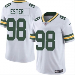 Men Green Bay Packers 98 James Ester White 2025 Vapor Untouchable Limited Stitched Jersey
