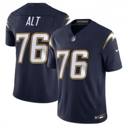 Men Los Angeles Chargers 76 Joe Alt Navy 2025 F U S E  Alternate Vapor Limited Stitched Football Jersey