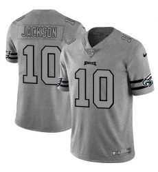 Nike Eagles 10 DeSean Jackson 2019 Gray Gridiron Gray Vapor Untouchable Limited Jersey