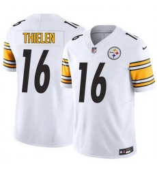 Men Pittsburgh Steelers 16 Adam Thielen White 2025 F U S E  Vapor Limited Stitched Football Jersey