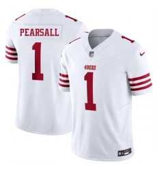 Youth San Francisco 49ers 1 Ricky Pearsall White 2025 F U S E  Vapor Untouchable Limited Stitched Football Jersey