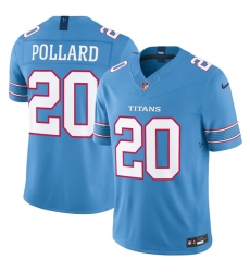 Men Tennessee Titans 20 Tony Pollard Light Blue 2026 F U S E Vapor Limited Stitched Football Jersey Men Tennessee Titans 20 Tony Pollard Light Blue 2026 F U S E Vapor Limited Stitched Football Jersey