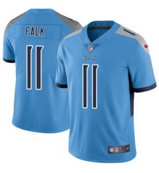 Nike Titans #11 Luke Falk Light Blue Team Color Mens Stitched NFL Vapor Untouchable Limited Jersey