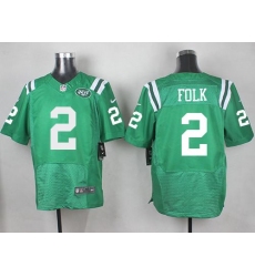 Nike Jets 2 Nick Folk Green Mens Stitched NFL Elite Rush Jersey
