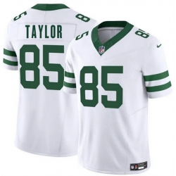Youth New York Jets 85 Mason Taylor White 2025 Draft F U S E  Vapor Untouchable Limited Stitched Jersey