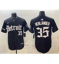 Men Detroit Tigers 35 Justin Verlander 2026 Black Motor Gothic Edition Vapor Premier Limited Stitched Baseball Jersey Men Detroit Tigers 35 Justin Verlander 2026 Black Motor Gothic Edition Vapor Premier Limited Stitched Baseball Jersey
