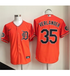 Men Detroit Tigers 35 Justin Verlander Orange 2026 Cool Base Stitched Baseball Jersey Men Detroit Tigers 35 Justin Verlander Orange 2026 Cool Base Stitched Baseball Jersey
