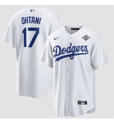 Men Los Angeles Dodgers 17 Shohei Ohtani White 2025 World Series Home Cool Base Stitched Baseball Jersey Men Los Angeles Dodgers 17 Shohei Ohtani White 2025 World Series Home Cool Base Stitched Baseball Jersey