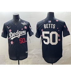 Men Los Angeles Dodgers 50 Mookie Betts Black 2025 World Series Patch Tokyo Series Limited Stitched Baseball Jersey Men Los Angeles Dodgers 50 Mookie Betts Black 2025 World Series Patch Tokyo Series Limited Stitched Baseball Jersey