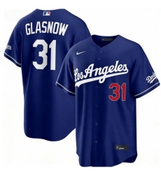 Men Los Angeles Dodgers Tyler Glasnow 31 Blue 2026 Gold Collection Stadium Stitched Baseball Jersey Men Los Angeles Dodgers Tyler Glasnow 31 Blue 2026 Gold Collection Stadium Stitched Baseball Jersey