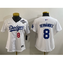 Women Los Angeles Dodgers 17 Shohei Ohtani White 2025 World Series Champions Patch Tokyo Series Limited Stitched Baseball Jersey 