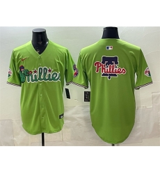 Men Philadelphia Phillies Team Big Logo Light Green Phanatic Limited Stitched Jersey Men Philadelphia Phillies Team Big Logo Light Green Phanatic Limited Stitched Jersey