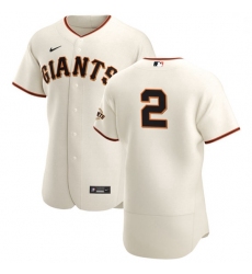 San Francisco Giants 2 Daniel Robertson Men Nike Cream Home 2020 Authentic Player MLB Jersey