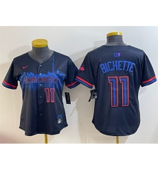 Youth Toronto Blue Jays 11 Bo Bichette Navy 2024 City Connect Limited Stitched Baseball Jersey Youth Toronto Blue Jays 11 Bo Bichette Navy 2024 City Connect Limited Stitched Baseball Jersey