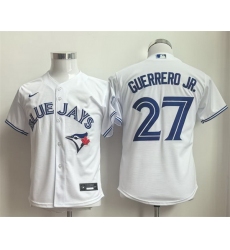 Youth Toronto Blue Jays 27 Vladimir Guerrero Jr White Limited Stitched Baseball Jersey Youth Toronto Blue Jays 27 Vladimir Guerrero Jr White Limited Stitched Baseball Jersey