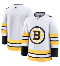 Men Boston Bruins Blank White 2025 Away Stitched Hockey Jersey Men Boston Bruins Blank White 2025 Away Stitched Hockey Jersey