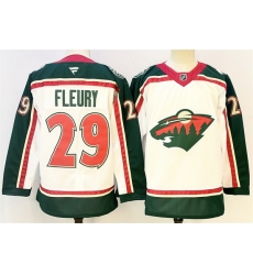 Men Minnesota Wild 29 Marc Andre Fleury White 2025 25th Anniversary Stitched Hockey Jersey Men Minnesota Wild 29 Marc Andre Fleury White 2025 25th Anniversary Stitched Hockey Jersey
