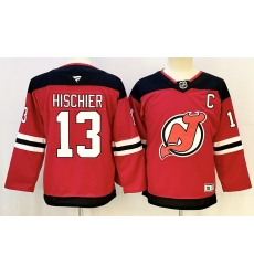 Youth New Jersey Devils 13 Nico Hischier Red 2024 25 Home With C Patch Stitched Hockey Jersey Youth New Jersey Devils 13 Nico Hischier Red 2024 25 Home With C Patch Stitched Hockey Jersey
