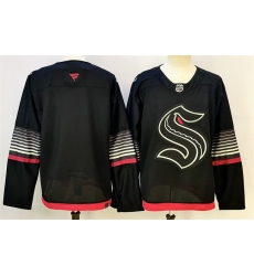 Men Seattle Kraken Blank Black Alternate Stitched Hockey Jersey Men Seattle Kraken Blank Black Alternate Stitched Hockey Jersey