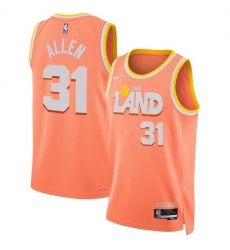 Men Cleveland Cavaliers 31 Jarrett Allen Orange 2025 26 City Edition Stitched Jersey Men Cleveland Cavaliers 31 Jarrett Allen Orange 2025 26 City Edition Stitched Jersey