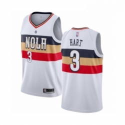 Youth New Orleans Pelicans 3 Josh Hart White Swingman Jersey Earned Edition 