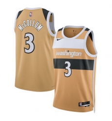 Men Washington Wizards 3 CJ McCollum Gold 2025 26 City Edition Stitched Basketball Jersey Men Washington Wizards 3 CJ McCollum Gold 2025 26 City Edition Stitched Basketball Jersey