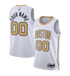 Boston Celtics Nike Unisex 2025 2026 City Edition Swingman Custom Jersey White Boston Celtics Nike Unisex 2025 2026 City Edition Swingman Custom Jersey White