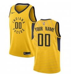 Men Women Youth Toddler All Size Nike Indiana Pacers Customized Authentic Gold NBA Statement Edition Jersey