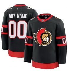 Men Women Youth Ottawa Senators Fanatics Black Home Premium Custom Jersey