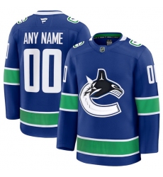 Men Women Youth Vancouver Canucks Fanatics Blue Home Premium Custom Jersey