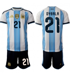 Argentina 2026 FIFA World Cup Soccer Jersey White #21 DYBALA Argentina 2026 FIFA World Cup Soccer Jersey White #21 DYBALA
