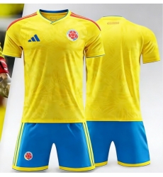 2026 FIFA World Cup Colombia Soccer Home Jersey Blank 2026 FIFA World Cup Colombia Soccer Home Jersey Blank