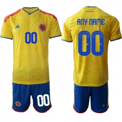 Colombia 2026 FIFA World Cup Soccer Jersey Yellow CUSTOM
