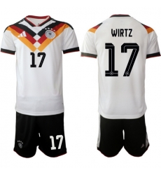Germany 2026 FIFA World Cup Soccer Jersey White #17 WIRTZ Germany 2026 FIFA World Cup Soccer Jersey White #17 WIRTZ