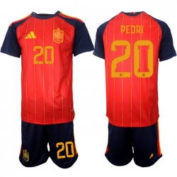 Spain 2026 FIFA World Cup Soccer Jersey Red #20 PEDRI