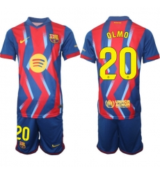 Men FC Barcelona 2026 Soccer Jerseys RedBlue #20 OLMO Men FC Barcelona 2026 Soccer Jerseys RedBlue #20 OLMO