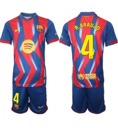Men FC Barcelona 2026 Soccer Jerseys RedBlue #4 R.ARAUJO Men FC Barcelona 2026 Soccer Jerseys RedBlue #4 R.ARAUJO