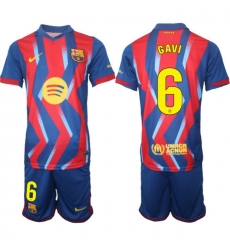 Men FC Barcelona 2026 Soccer Jerseys RedBlue #6 GAVI Men FC Barcelona 2026 Soccer Jerseys RedBlue #6 GAVI