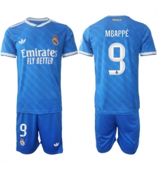 Men Real Madrid 2026 Soccer Jerseys Blue #9 MBAPPE Men Real Madrid 2026 Soccer Jerseys Blue #9 MBAPPE