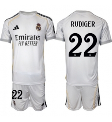 Men Real Madrid 2026 Soccer Jerseys White #22 RUDIGER (2) Men Real Madrid 2026 Soccer Jerseys White #22 RUDIGER (2)