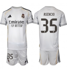 Men Real Madrid 2026 Soccer Jerseys White #35 ASENCIO Men Real Madrid 2026 Soccer Jerseys White #35 ASENCIO