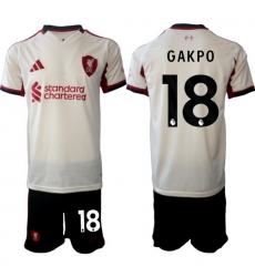 Men Liverpool 2026 Soccer Jerseys Beige #18 GAKPO Men Liverpool 2026 Soccer Jerseys Beige #18 GAKPO