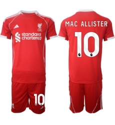 Men Liverpool 2026 Soccer Jerseys Red #10 MAC ALLISTER Men Liverpool 2026 Soccer Jerseys Red #10 MAC ALLISTER