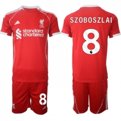 Men Liverpool 2026 Soccer Jerseys Red #8 SZOBOSZLAI