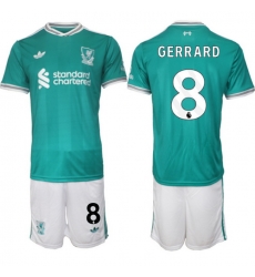 Men Liverpool 2026 Soccer Jerseys Teal #8 GERRARD Men Liverpool 2026 Soccer Jerseys Teal #8 GERRARD