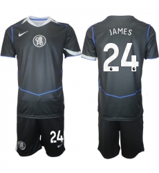 Men Chelsea 2026 Soccer Jerseys DarkGrey #24 JAMES Men Chelsea 2026 Soccer Jerseys DarkGrey #24 JAMES