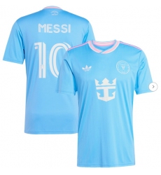 Men's Inter Miami CF Lionel Messi adidas Originals Blue 2025 Third Replica Player Jersey